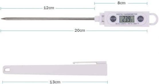 Brannan Instant Read Meat Thermometer Digital Probe - Waterproof Thermometer for Fast Temperature Monitoring - Ideal Temperature Probe for use as a Meat Thermometer - Image 4
