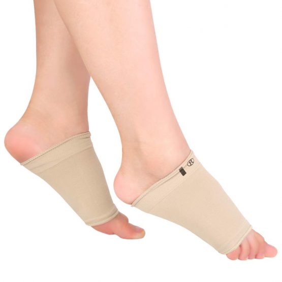 Compression Arch Support Brace And Gel Arch Support Sleeves, Arch Support Socks, Soft Arch Supports with Gel Cushions for Plantar Fasciitis, Flat Feet, High Arches, Men and Women, 2 Pairs