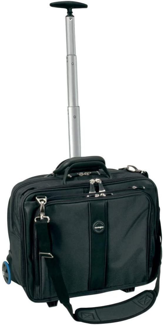 Kensington Contour Laptop Roller Bag - 17 Inch Ergonomic Roller Bag, Laptop Carry On Case with SnugFit Protection System, Black (62348)