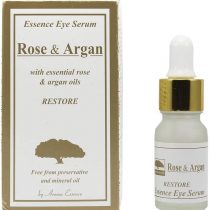 ARGAN and ROSE Eye Serum Anti Aging Natural Dark Circles and Under Eye Bags Reducer Anti Wrinkle Skin Drops Paraben and Mineral Free 10ml