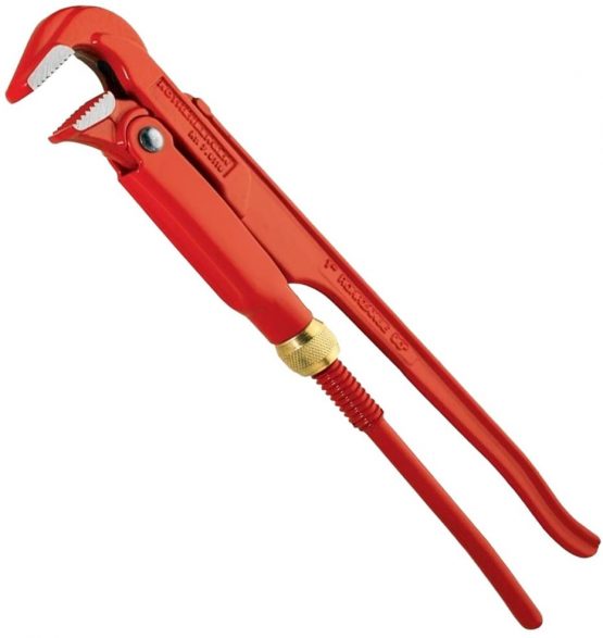 Rothenberger 7.0112X Pipe Wrench, Red, 90 Degree 2-Inch
