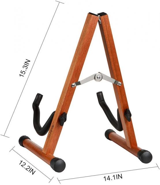 Guitar Stand, Neboic Wood Acoustic Guitar Stand, Electric Guitar Stand, Bass Banjo Guitar Stand, Portable Guitar Stand Holder for Multiple Guitars, Guitar Accessories by Neboic - Image 2