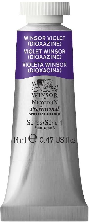 Winsor & Newton 14 ml Tube Professional Water Colour Paint, Winsor Violet Dioxide, purple, 14 ml (Pack of 1)