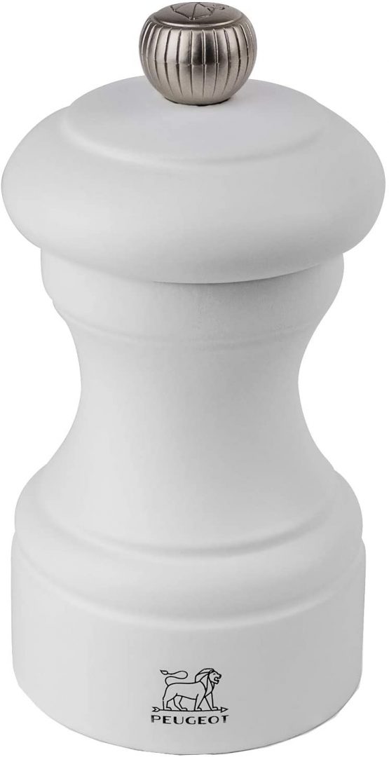 Peugeot Bistro Blanc Matt Salt Mill, 10cm