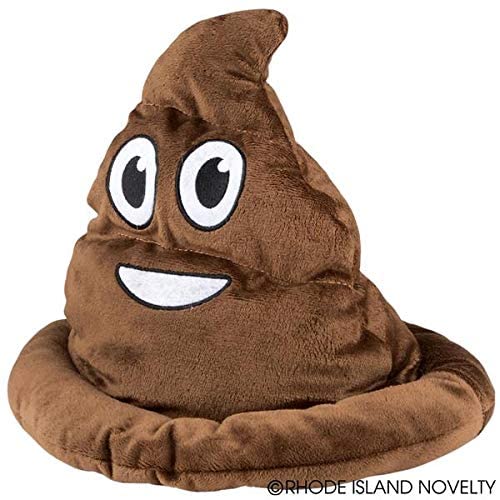 Rhode Island Novelty Emoji Poop Hat, Brown - Image 3