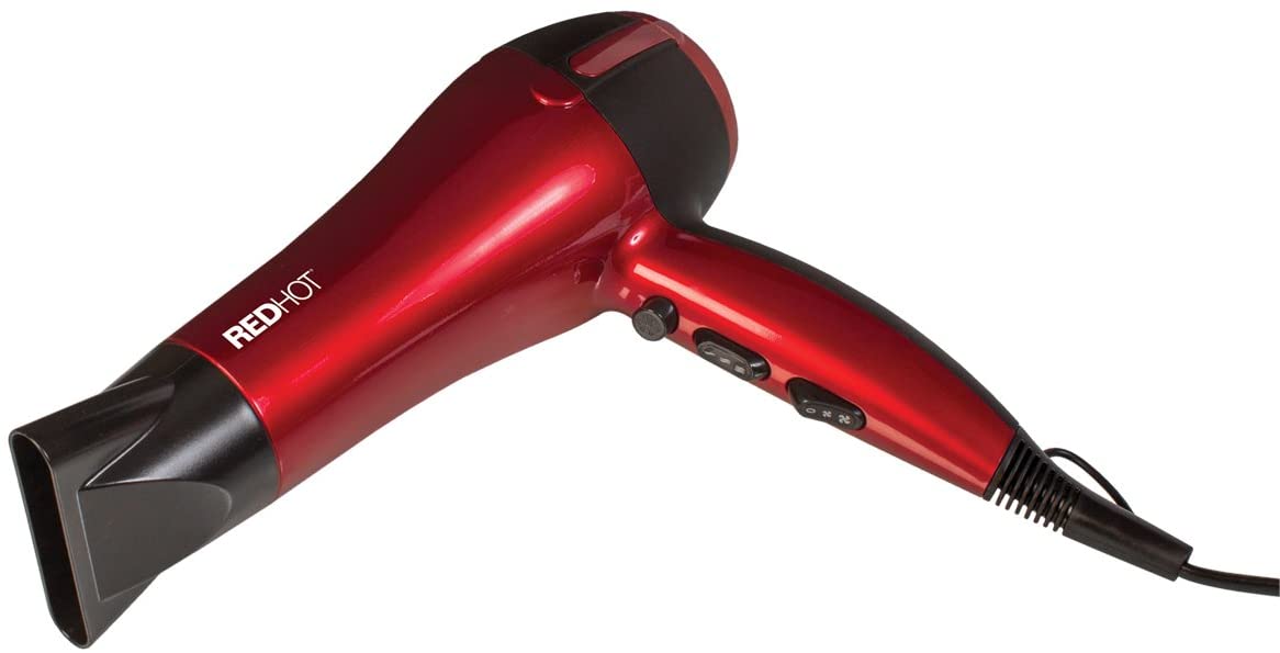 Red Hot 37060 2200W Professional Hair Dryer/Removeable Nozzle / 3 Heat Settings - Image 3