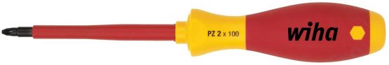Wiha WHA-00878 PZ1 x 80mm VDE Soft Finish Screwdriver