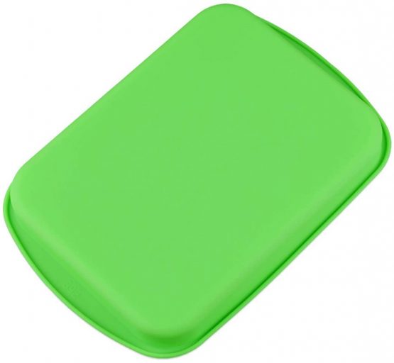 Silicone Bread and Loaf Tins，MKNZOME Square Silicone Non Stick Baking Tray Cake Bakeware Baking Moulds Pan for Cakes,Loaves, Breads, Pie, Pancakes, Pizza and Lasagna,Pack of 1 - Image 3