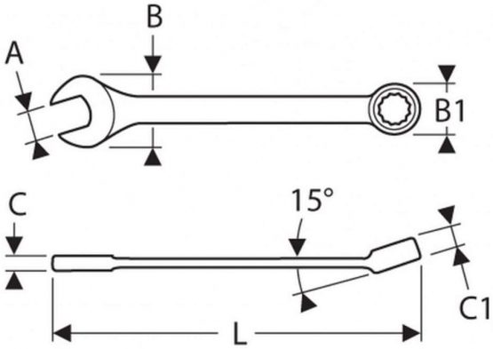 Britool E113209BR Combination Spanner in Display Pack, 14mm - Image 4