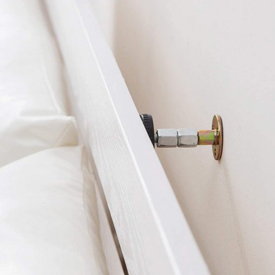 hengtaiwei 4 Pack Headboard Stoppers, Adjustable Threaded Bed Frame