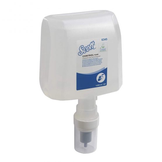 Scott Control Foam Frequent Use Hand Soap 6345 - Unscented Foaming Hand Cleanser - 4 x 1.2 Litre Clear Hand Wash Refills (4.8 Litre Total) - Image 2
