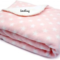 LeerKing Dog Blanket Double Fluffy Fleece Pet Blankets Washable Warm Soft for Cats Dogs Mat Bed, 30 x 40inches