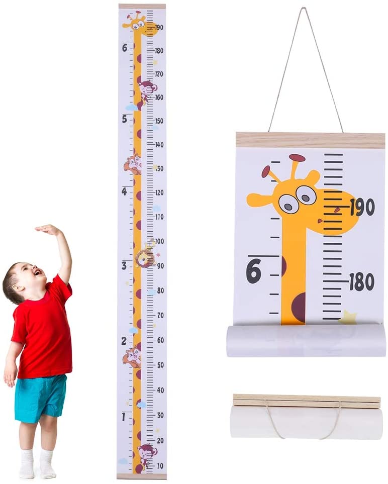 Baby Height Growth Chart, Wall Hanging Measuring Ruler for Kids ...