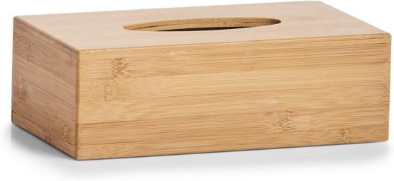 Zeller 25305 Bamboo Tissue Box 27.5 x 15.5 x 8.5 cm, Wood