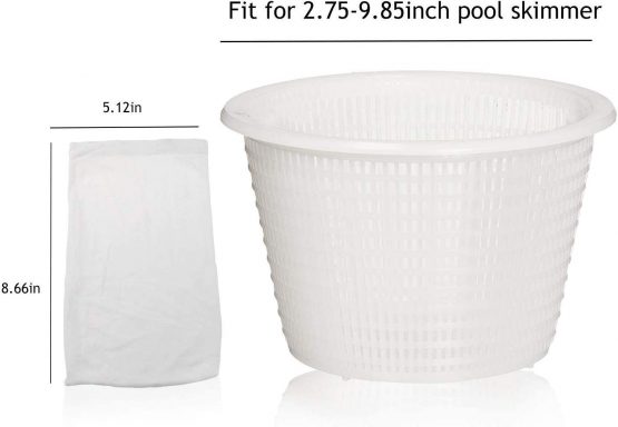 Aiglam 30 Pack Pool Skimmer Socks, Pool Filter Saver Socks Net for Filter Skimmer Basket, Ultra fine Mesh Screen Liner for Swimming Pool Basket - Image 2