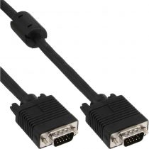 S-VGA cable, InLine®, black, 15HD M/M, 1m