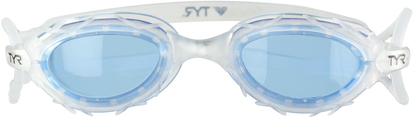 TYR Unisex Adult Nest Pro Performance Goggles - Blue/Clear/Clear, Medium