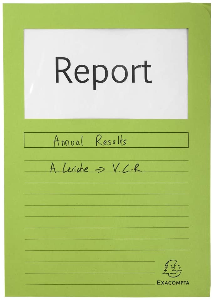 Exacompta, Ref 50107E, Forever Collection, Window Folders, 220 x 310mm in Size, Suitable for A4 Documents - Image 3