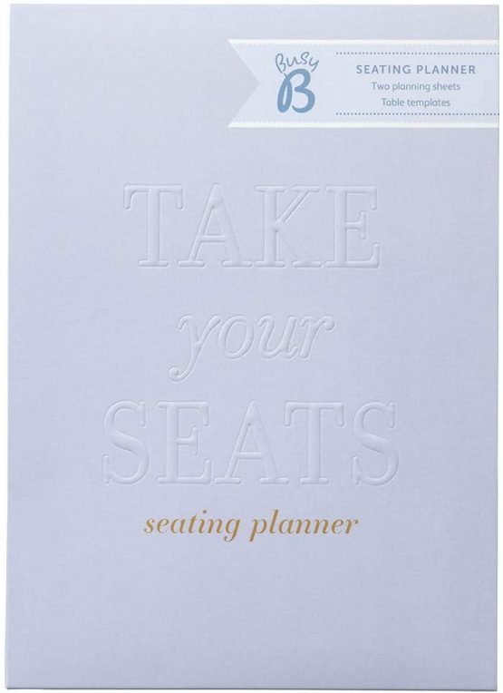 Busy B Wedding Seating Planner with Guest Stickers and Table Planners, Blue, One Size