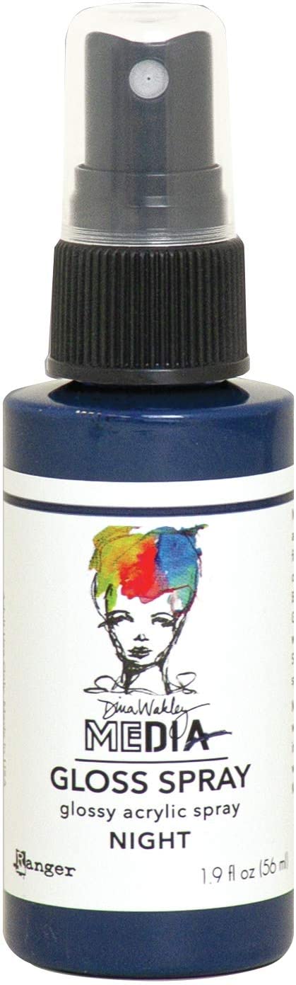 Ranger - Dina Wakley Media Gloss Sprays - Night, 56 ml (Pack of 1)