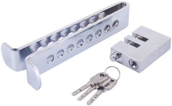 Clutch Pedal Lock, Stainless Steel 8 Holes Car Pedal Lock Clutch Lock Car Brake Lock Car Pedal Lock Anti-theft Device Car Lock Security Accessories - Image 2