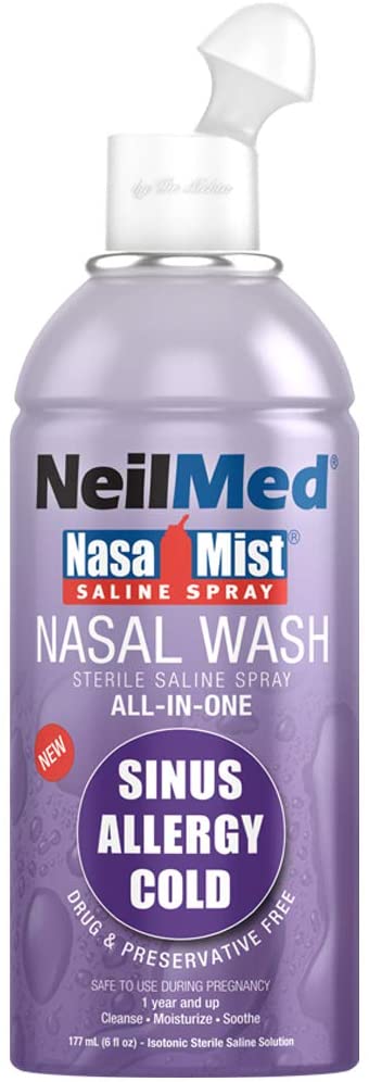 NeilMed NasaMist Spray All-in-One 177.6 g (Pack of 1), Neil Med Nasa Mist Multi Purpose Saline Spray All in One, 6.3 Ounces Unit - Image 4