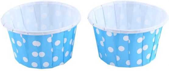 Yosoo 100pcs Baking Cups, Mini Paper Cake Cases, Cupcake Wrappers Cupcake Cases Cupcake Holders Muffin Cups Liners, Cupcake Paper Baking Cases Colour(Blue)