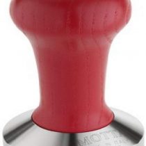 Motta 8140/R Professional Flat Base Coffee Tamper, 53 mm, Red Handle