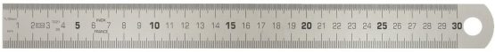 KS Tools 300.0110 Semi-flexible steel rule, 300mm