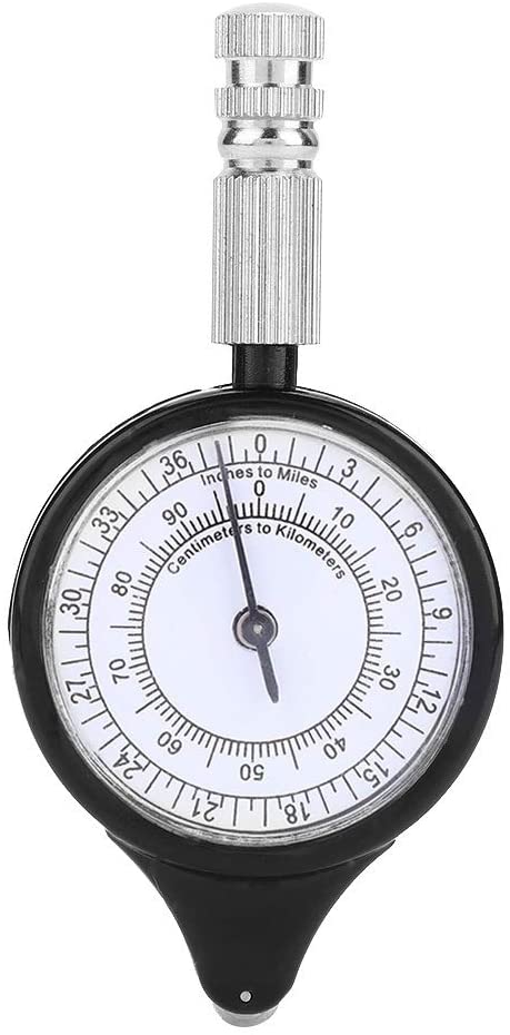 Vobor Map Measurer,Mini Outdoor Map Measurers Distance Caculator Mapping Tool Survival Tools Metal Wheel for Camping Hiking Emergencies