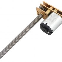 Hilitand DC 6V/12V Gear Motor, 1024GA20 Reduction Motor, Thread Flip N20 Gear Motor M4 x 55mm with Long Shaft(6V 100RPM)