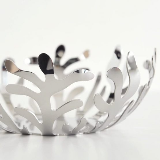 Alessi ESI01/25 " Meditterraneo Fruit Holder in 18/10 Stainless Steel Mirror Polished, 25cm, Silver - Image 4