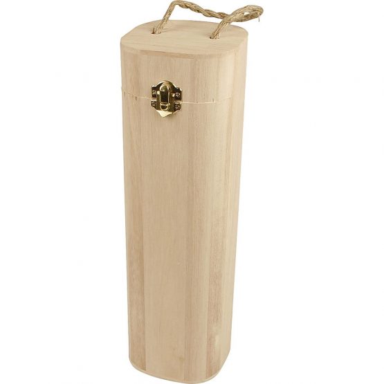 Creativ 57508 1-Piece Wooden Wine Box with String, Beige