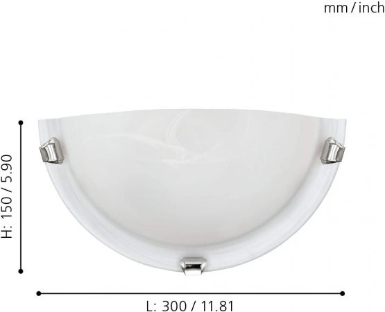 EGLO 7188 Salome, Steel, E27, Chrome - Image 3