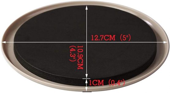 Ezprotekt Reusable Furniture Sliders for Carpet,5 Inch Round Furniture Mover,Furniture Sliders Carpet Sliders Furniture Moving Sliders Furniture Moving Pads Furniture Glides (8 Pieces) - Image 2