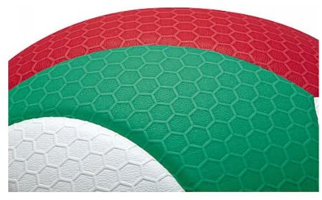 Molten V5M5000 Men's NCAA Flistatech Volleyball, Red/Green/White, 1, FIVB Approved - Red, White, Green, Official size - Image 3
