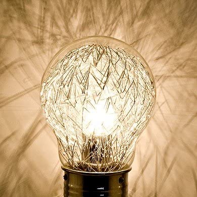Bulb Table Lamp, Glass, Clear, 49 cm, Height: 49cm Diameter: 14cm - Image 2