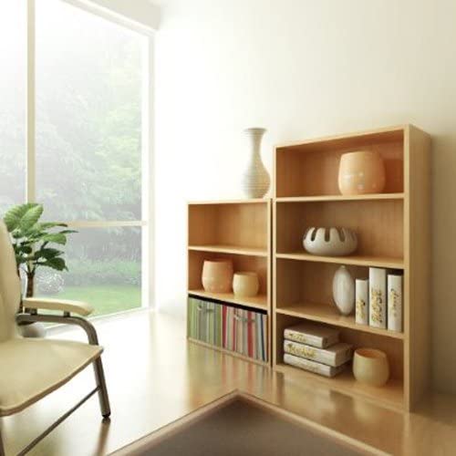 Furinno PASIR Book Shelf, 4-Tier Bookshelf, Bookcase with Open Shelf, 9.4 x 23.6 x 41.7, for Living Room Bedroom, Home Office - Image 3