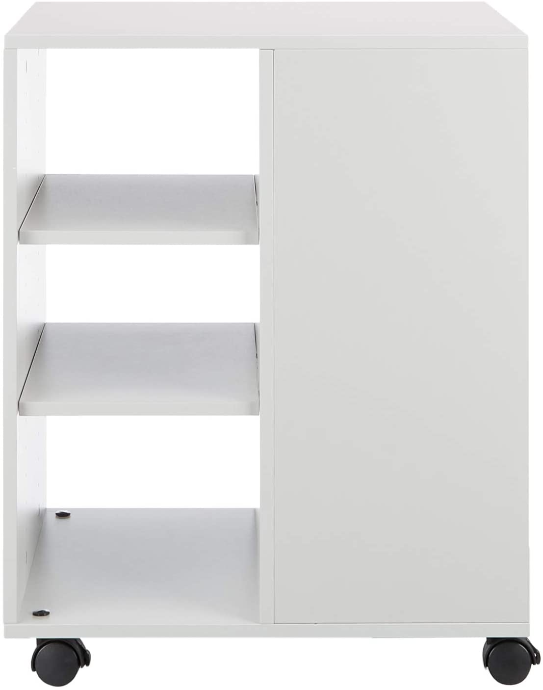 Durable Multi-Functional Trolley, Made of Strong Melamine, Light Grey Colour, Ideal for Storing Documents Folders - Image 2