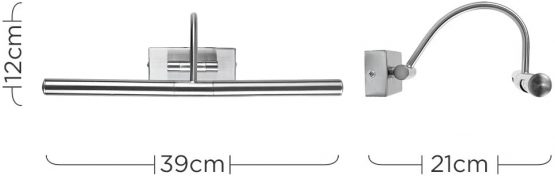 MiniSun - Modern Adjustable Satin Nickel Twin Picture Wall Light - Image 2