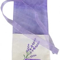 VOSAREA 30pcs Dried Lavender Sachets Small Purple Sachets Craft Bags Sachet Empty Bags Gift Bags (Light Purple)