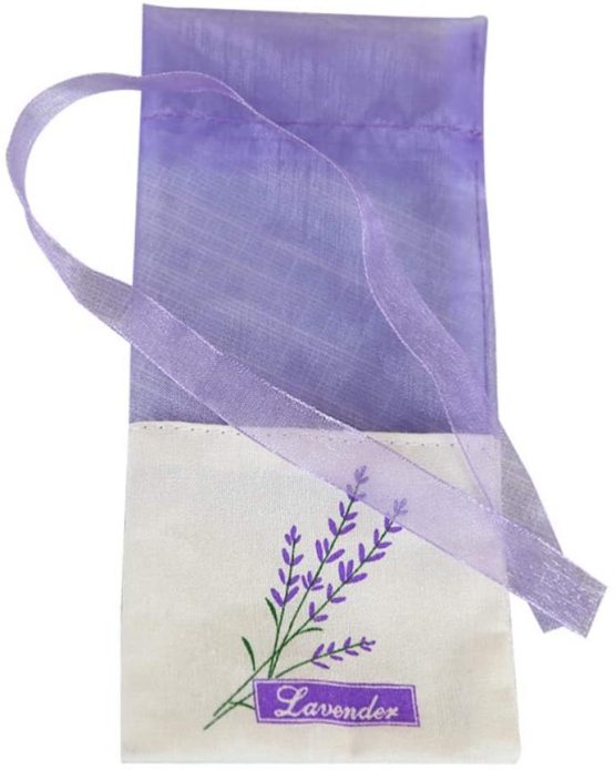 VOSAREA 30pcs Dried Lavender Sachets Small Purple Sachets Craft Bags Sachet Empty Bags Gift Bags (Light Purple)