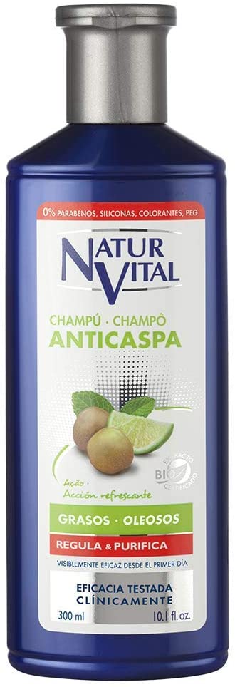 Natur Vital Anticaspa Oily Shampoo - 300 ml, White, 300 ml (Pack of 1)