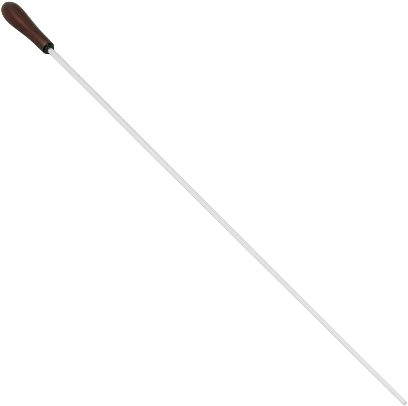 Theodore Conductor Baton 16" Long Handle, White, 16-inch