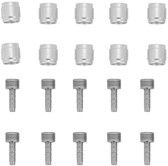 Bike Olive Insert,10 Set Bicycle Brake Olive and Brass Connecting Insert Kit Olive and Barb Hydraulic Disc Brake Hose Olive Connector Insert Replacement for AVID SRAM