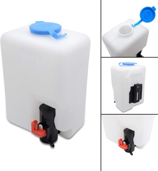 Universal Windscreen Washer Bottle Kit with Pump Hose Jets Wiring Switch For Classic Car 12V Boat Marine - Image 3