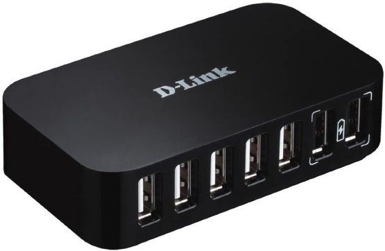 D-Link DUB-H7/B 7-Port USB 2.0 Hub - UK Version - Image 3