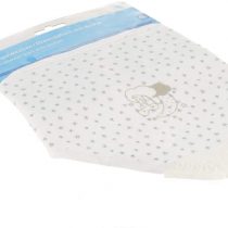 Bieco 38015069 Triangle Bib with Teeth White