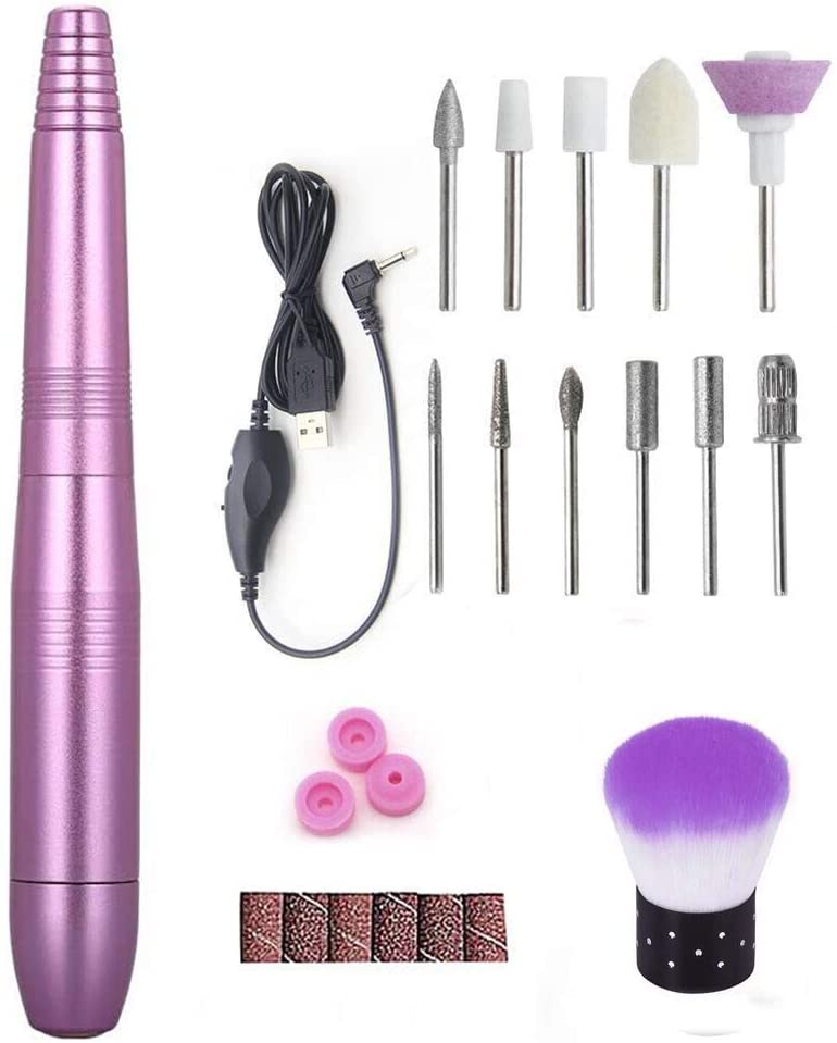Electric Nail Drill File,Colomba Electric Manicure Kit Acrylic Nail