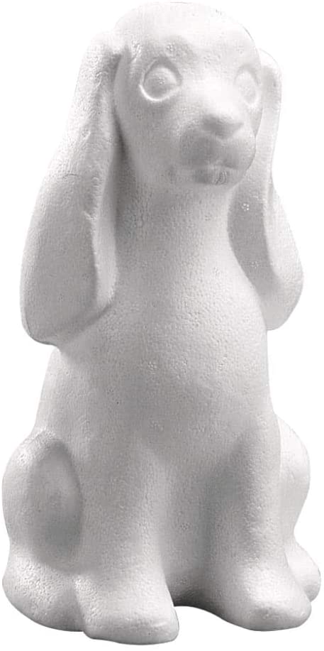RAYHER HOBBY 3320900 Polystyrene Dog, 25 cm, Multicolor, Mittel